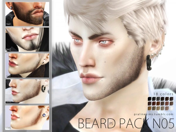  The Sims Resource: Beard Pack N05 by Pralinesims