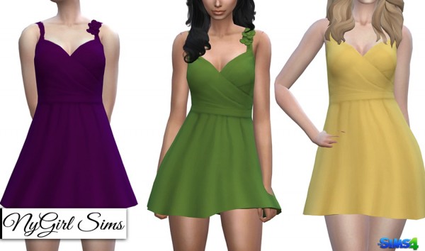  NY Girl Sims: Bridesmaid Flare Dress