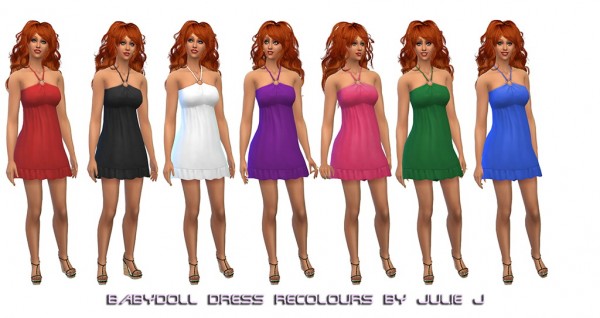  Simsworkshop: Baby Doll dress recolors by JulieJ