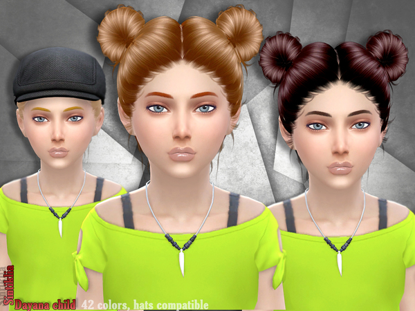  The Sims Resource: Sintiklia   Hair Dayana child
