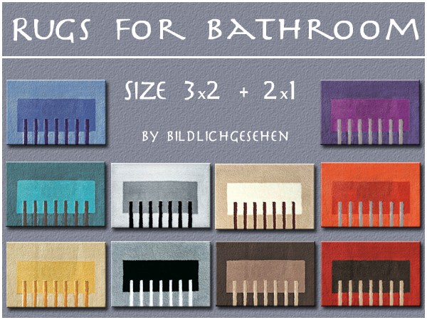  Akisima Sims Blog: Rugs for Bathroom