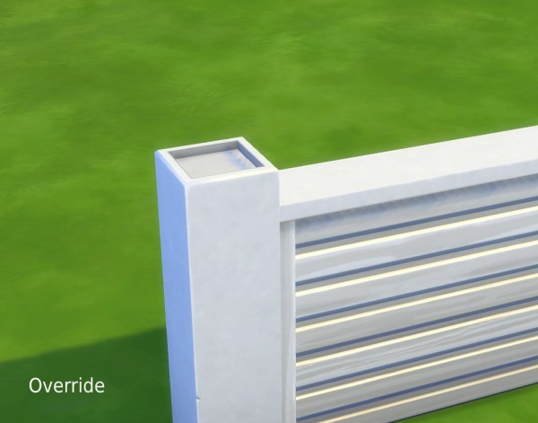  Mod The Sims: Tuftless Fencepost Mesh Override by plasticbox