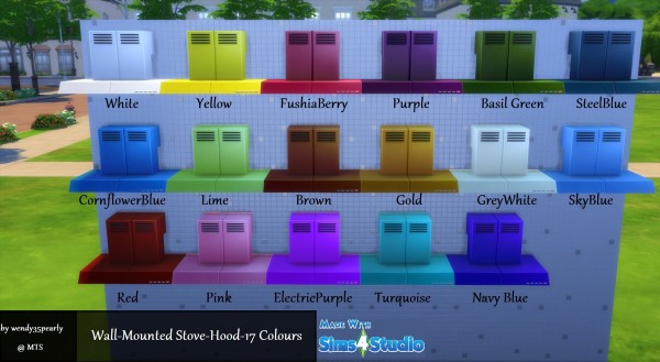  Mod The Sims: Wall Mounted Stove Hood by wendy35pearly