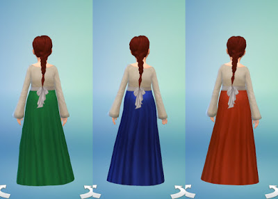  History Lovers Sims Blog: Medieval Peasants Dress for Girls