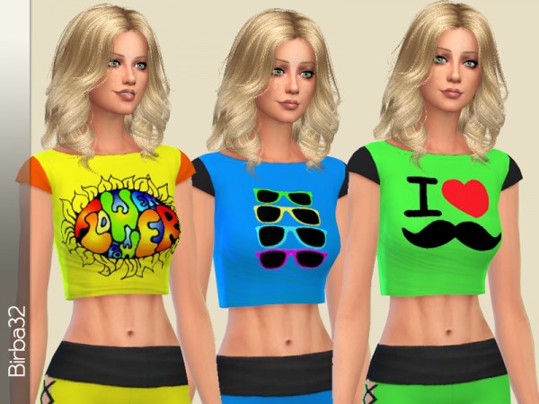  The Sims Resource: Fluo sport set