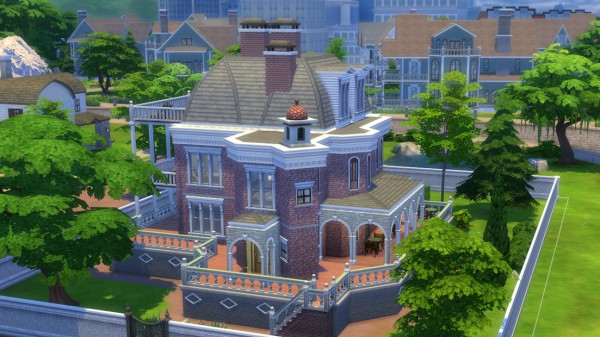 Mod The Sims: Carbon Valley Mansion by HazmatKat