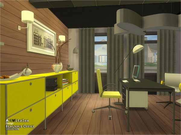  The Sims Resource: Beauvais Office by ArtVitalex