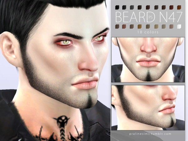  The Sims Resource: Beard Pack N06 by Pralinesims
