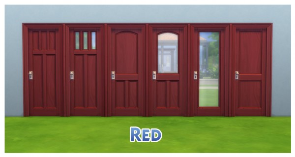  Mod The Sims: Door Colour Equality by Menaceman44