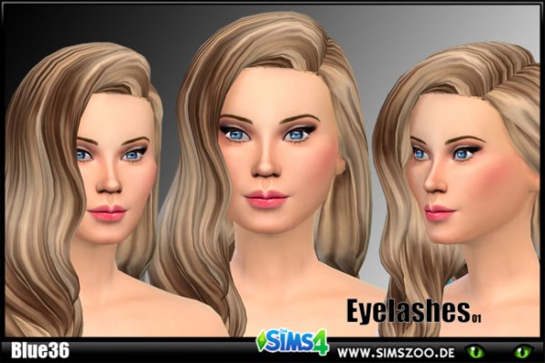 Blackys Sims 4 Zoo: Eyelashes 01 by Blue36