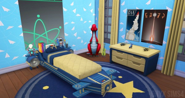  Onyx Sims: The Airplane Bedroom