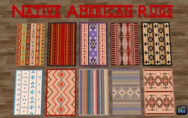  Mod The Sims: Native American Rugs by silverwolf 6677