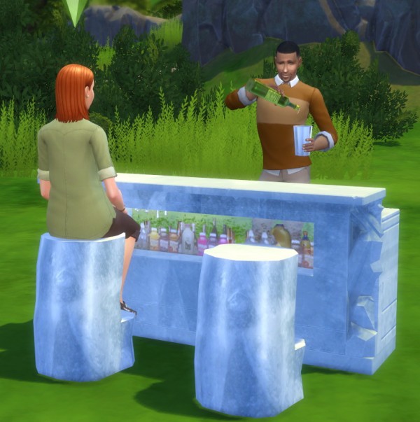 Simsworkshop: Ice Lounge Bar converted from TS3 to TS4 by BigUglyHag