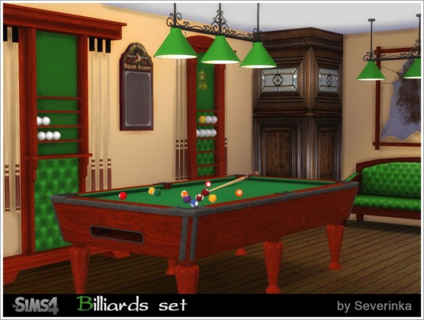  Sims by Severinka: Billiadrs set