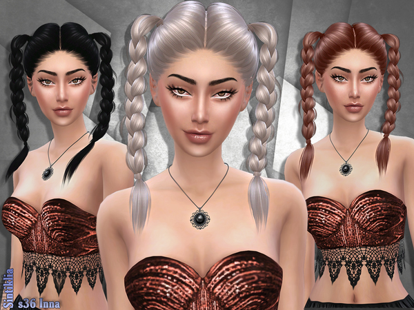  The Sims Resource: Sintiklia   Hair s36 Inna