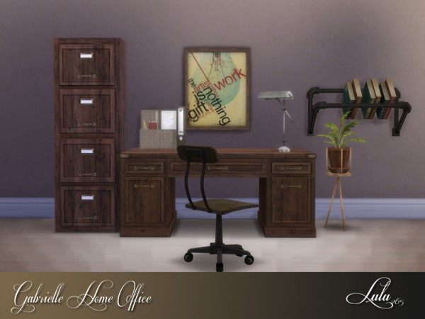  The Sims Resource: Gabrielle Office by Lulu265