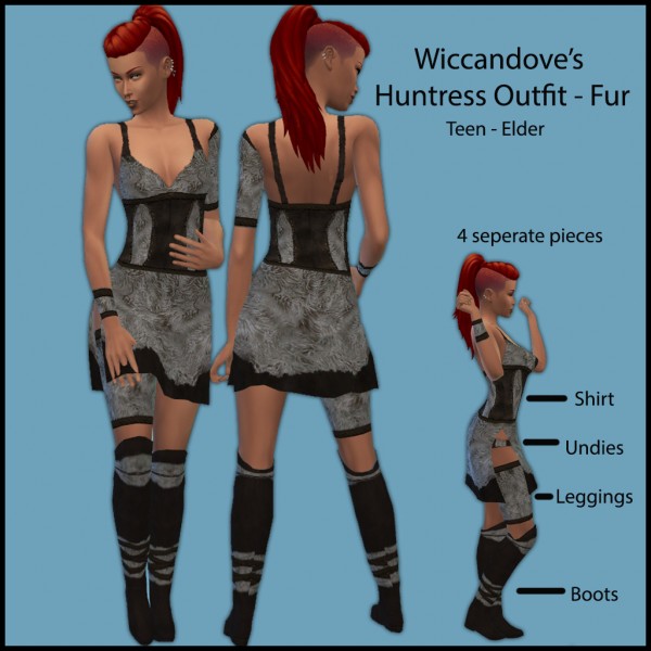  Simsworkshop: Huntress Outfit  by Wiccandove