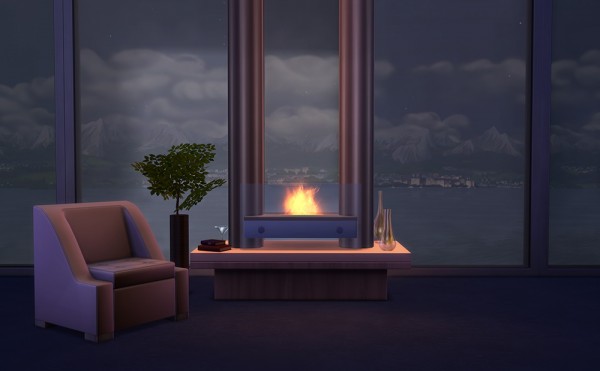  Omorfi Mera: Glass Fireplace