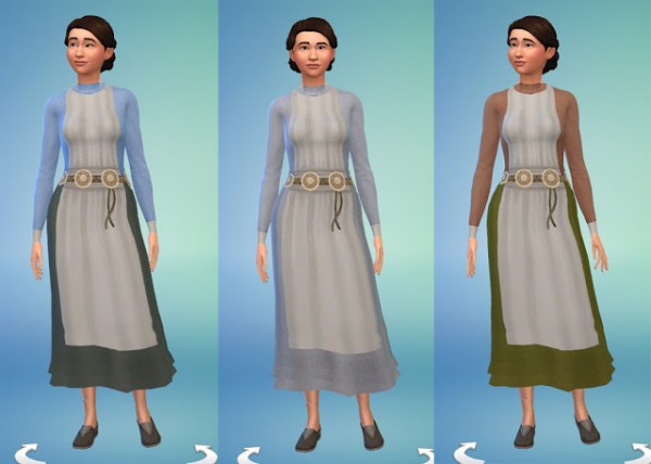  History Lovers Sims Blog: Celtic Short Dress and Cape