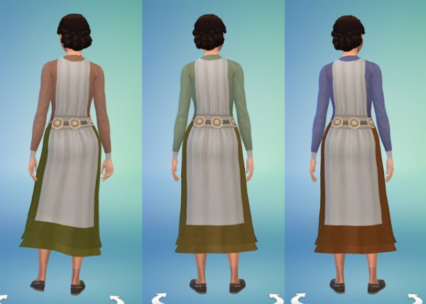  History Lovers Sims Blog: Celtic Short Dress and Cape