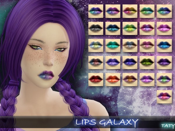  Simsworkshop: Galaxy lips by Taty