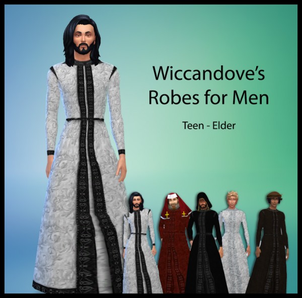 Simsworkshop: Robes for Men by Wiccandove