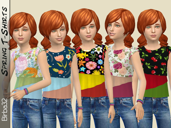  The Sims Resource: Spring T Shirt by Birba32
