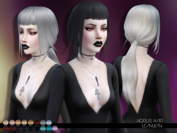  The Sims Resource: LeahLillith Horus Hairstyle