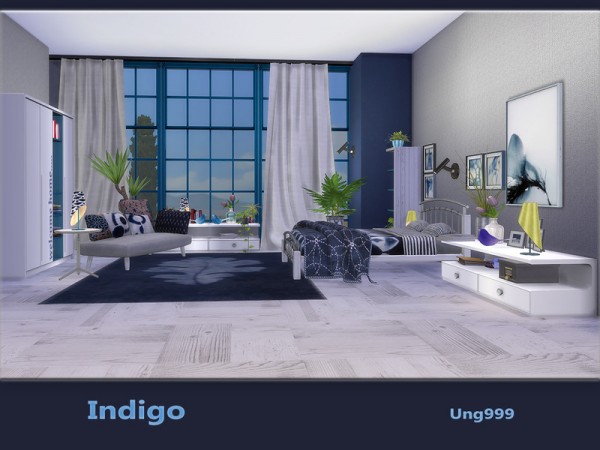  The Sims Resource: Indigo bedroom by ungg999