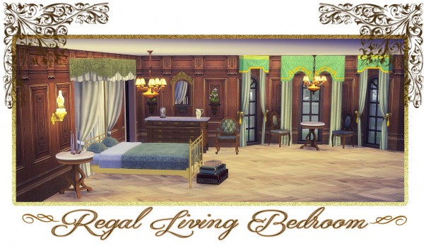  Sims 4 Designs: Regal Living Bedroom