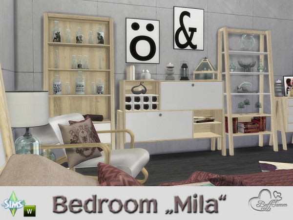  The Sims Resource: Bedroom Mila by BuffSumm