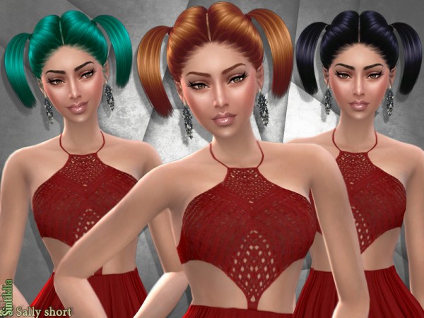  The Sims Resource: Sintiklia   Hair set s38 Sally