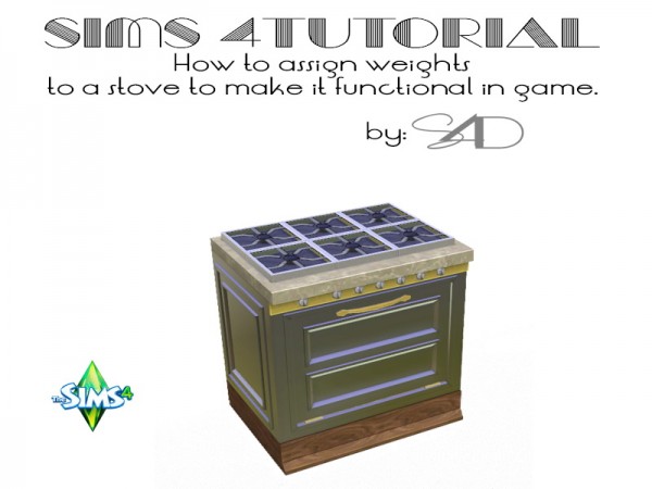  Sims 4 Designs: How to Assign Weights to a Stove (for Converters) Part 1
