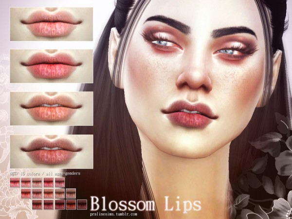  The Sims Resource: Blossom Lips N67 by Pralinesims