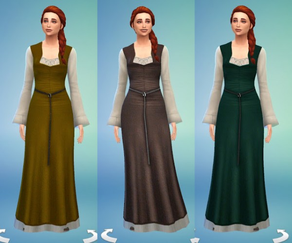 History Lover's Sims Blog: Celtic Dress Number 2 • Sims 4 Downloads