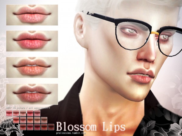  The Sims Resource: Blossom Lips N67 by Pralinesims