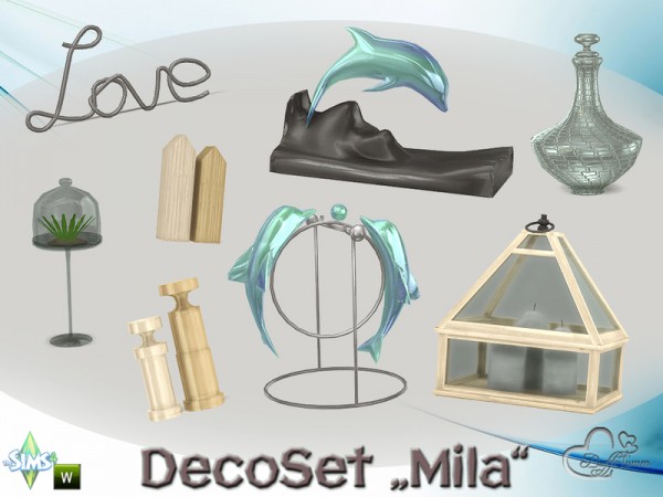  The Sims Resource: Mila DecorSet by BuffSumm