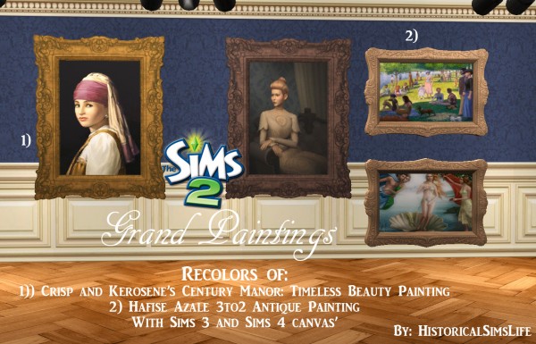  History Lovers Sims Blog: Grand paintings