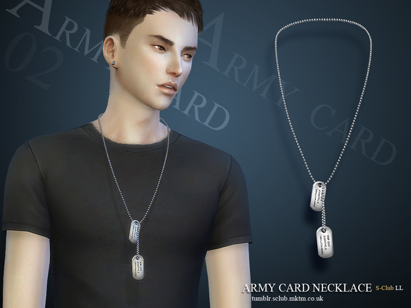  The Sims Resource: Necklace M02 by S Club