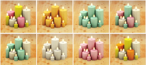  LinaCherie: OM’s Holiday candles recolored