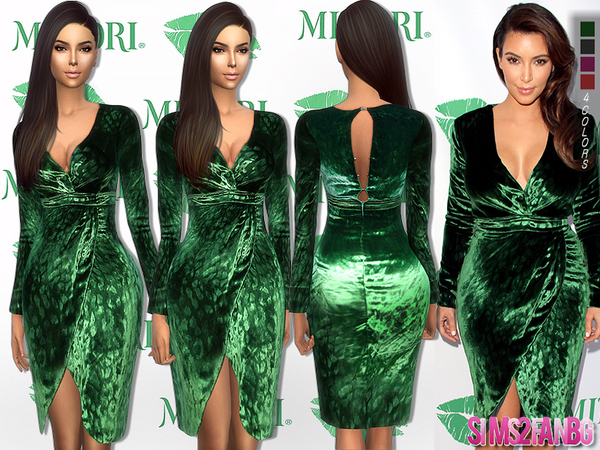  The Sims Resource: 159   Kim Kardashian dress by sims2fanbg