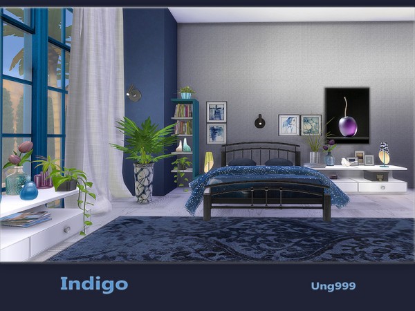  The Sims Resource: Indigo bedroom by ungg999