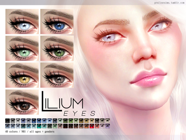 The Sims Resource: Lilium Eyes N81 by Pralinesims