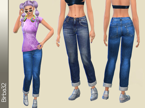  The Sims Resource: Boyfriend Jeans by Birba32