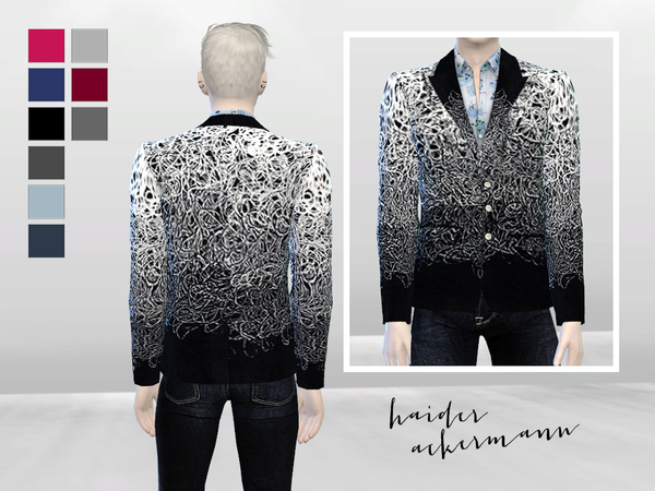  The Sims Resource: Giovanni Artwork Suit Jacket by McLayneSims