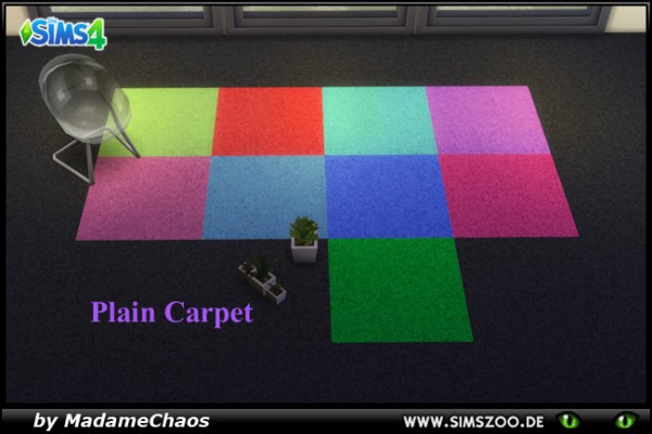  Blackys Sims 4 Zoo: Plain Carpet by MadameChaos