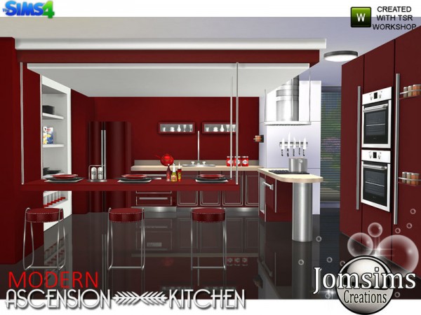  The Sims Resource: Modern Ascension Kitchen by jomsims