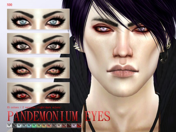  The Sims Resource: Pandemonium Eyes N80 by Pralinesims