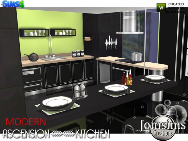  The Sims Resource: Modern Ascension Kitchen by jomsims