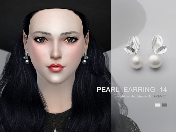  The Sims Resource: Earrings 14 by S Club